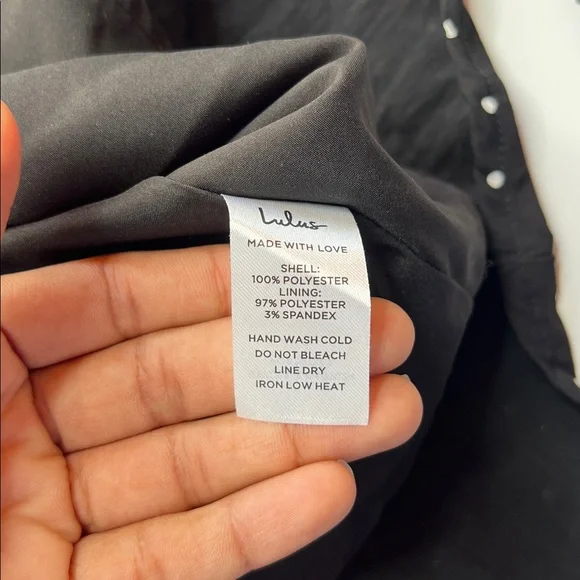 Lulus dress farmhouse cottage polka dot Sweetie Aura Black‎ White Mini Small - Picture 9 of 10